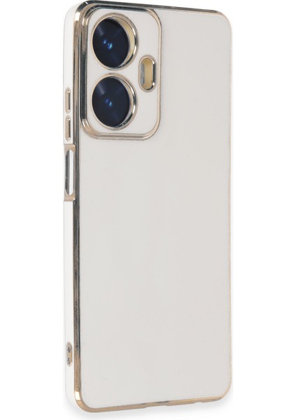 Realme C55 Kılıf Parlak Detaylı Kamera Korumalı Volet Silikon fiyatları