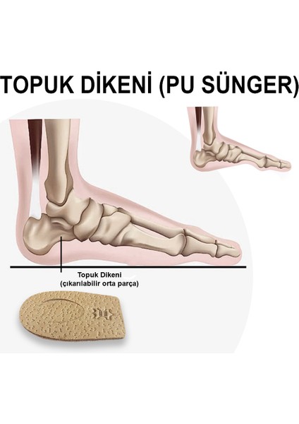 LT05 - Deri Topuk Koruyucu - Destekleyici Topuk Yükseltici Deri Topuk Desteği indirimleri