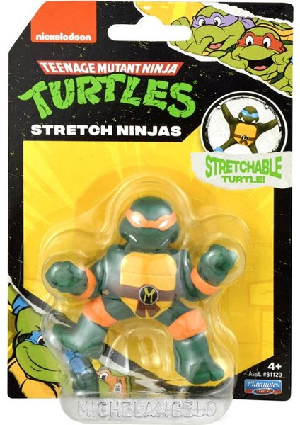 Ninja Turtles Mutant Mayhem Stretch Figürler Michelangelo 81120