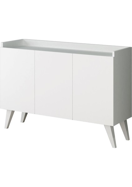 Ariane White Çok Amaçlı Dolap 83 cm Yükseklik 121 cm Genişlik 37 cm Derinlik ile Fonksiyonel Kullanım indirimleri