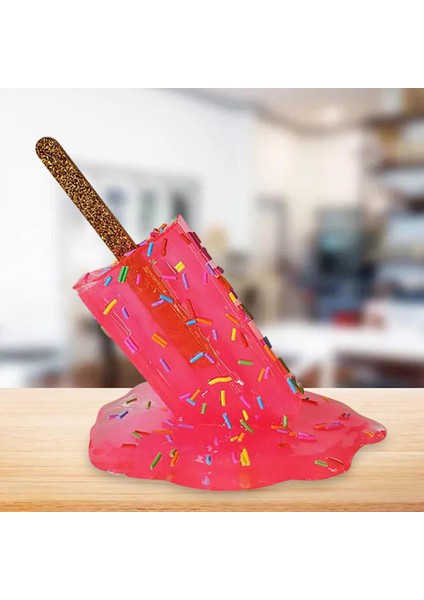 Eritme Popsicle Sculpture Dekor Kırmızı Için Eritme Buz Süsleri (Yurt Dışından)