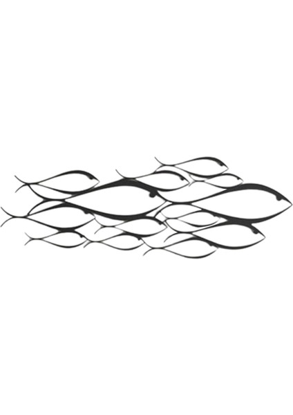 Balık Duvarı Heykel Sanat Dekorasyon Süslemesi Banyo Yatak Odası Açık 55CMX20CM (Yurt Dışından)
