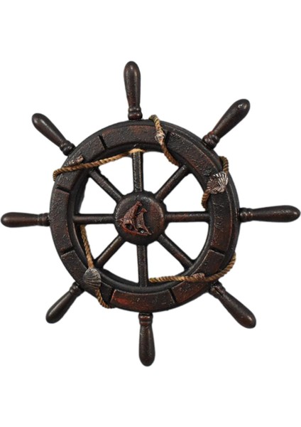 Kapı Fotoğrafçılığı Için Retro Denizci Direksiyon Duvarı Dekor 34CM (Yurt Dışından)