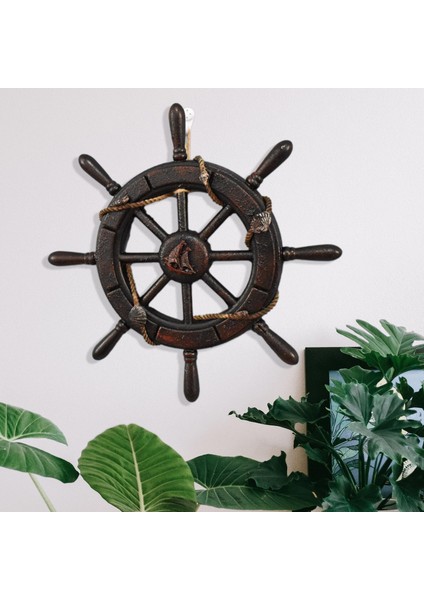 Kapı Fotoğrafçılığı Için Retro Denizci Direksiyon Duvarı Dekor 34CM (Yurt Dışından) indirimleri