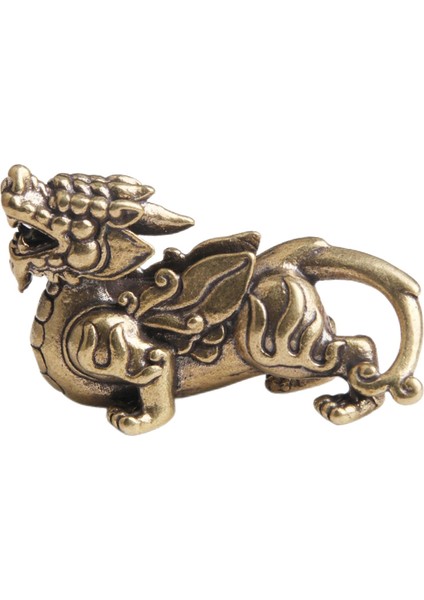 Feng Shui Pirinç Kylin Heykel Heykel Hayvan Heykel Ana Masa Dekorasyonu (Yurt Dışından)