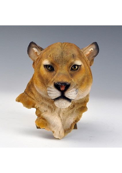 Vahşi Duvar Dekorasyon Heykeli Odası Yatak Odası Ev Duvar Reçinesi 20X10X23CM Leopar (Yurt Dışından)
