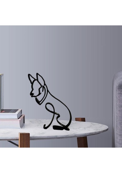 Köpekler Kediler Dekor Heykel Figürinler Hediye Ofis Masaüstü Oturma Odası Yatak Odası 11X16X0.5CM B (Yurt Dışından) indirimleri