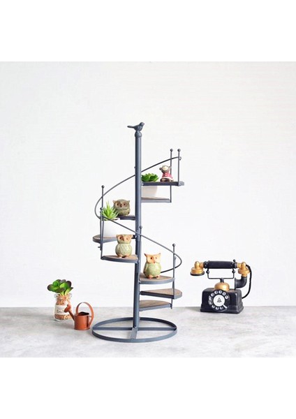 8 Katmanlı Spiral Bitki Stand Farmudu Bitki Rafı Bahçe Için Çoklu Raf (Yurt Dışından)