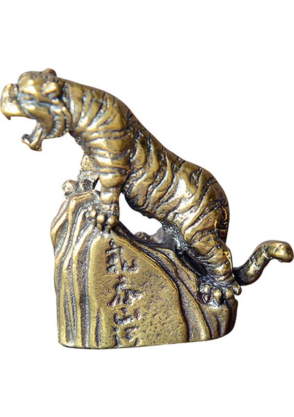 Tiger Heykeli Koleksiyon Pirinç Minyatür Sahne Masa Ev Ofisi (Yurt Dışından) fırsatları