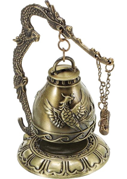 Masaüstü Feng Shui Vintage Dragon Fengshui Bell Tibetan Bahçe Süsleri Masa Phoenix (Yurt Dışından) fiyatları