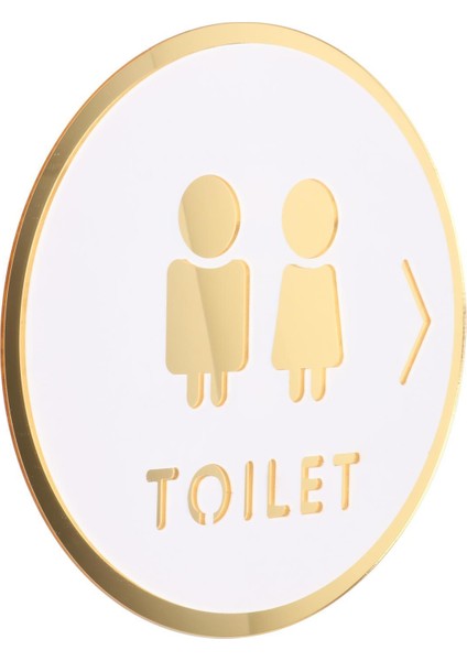 Banyo Işareti Erkek ve Kadın Banyo Çıkartmaları Duvar Dekor Tuvalet Kapısı B (Yurt Dışından)