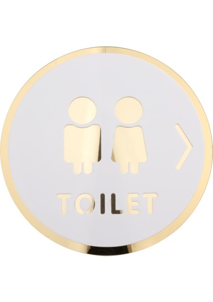Banyo Işareti Erkek ve Kadın Banyo Çıkartmaları Duvar Dekor Tuvalet Kapısı B (Yurt Dışından)