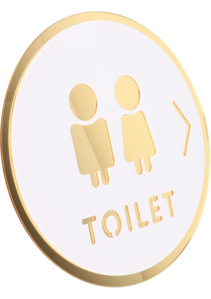 Banyo Işareti Erkek ve Kadın Banyo Çıkartmaları Duvar Dekor Tuvalet Kapısı B (Yurt Dışından)