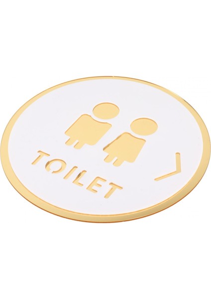 Banyo Işareti Erkek ve Kadın Banyo Çıkartmaları Duvar Dekor Tuvalet Kapısı B (Yurt Dışından)