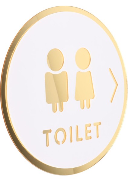 Banyo Işareti Erkek ve Kadın Banyo Çıkartmaları Duvar Dekor Tuvalet Kapısı B (Yurt Dışından)