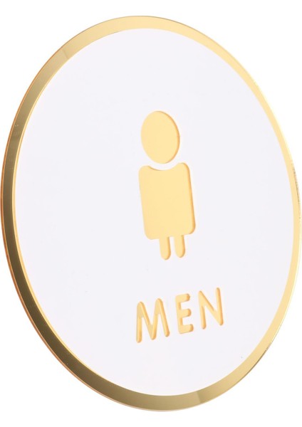 Banyo Işareti Erkek ve Kadın Banyo Çıkartmaları Duvar Dekasyonu Tuvalet Kapısı D (Yurt Dışından)