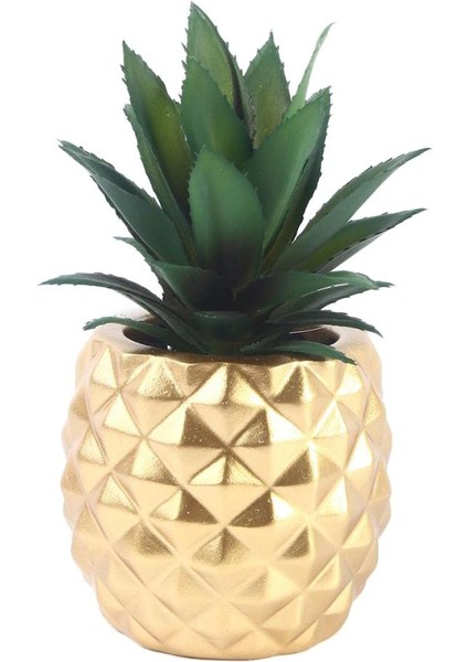 Ananas Şeklindeki Saksı Çiçek Reçine El Sanatları Dekoratif Süslemeler (Yurt Dışından)