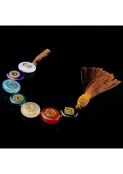 7 Kristal Taş Araba Meditasyonu Için Süsler Asılı (Yurt Dışından) fırsatları