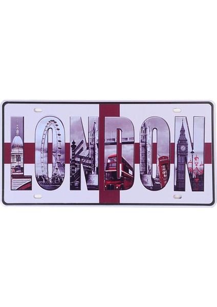 Cafe 15 *30 Için Vintage Plak Metal Teneke Poster Plakası, Londra (Yurt Dışından)