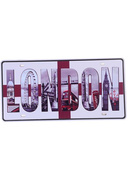 Cafe 15 *30 Için Vintage Plak Metal Teneke Poster Plakası, Londra (Yurt Dışından)