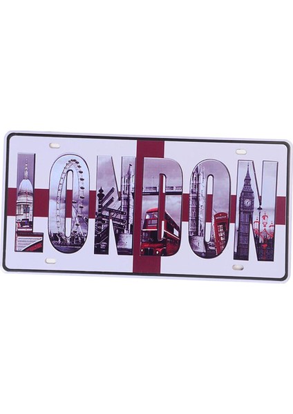 Cafe 15 *30 Için Vintage Plak Metal Teneke Poster Plakası, Londra (Yurt Dışından)