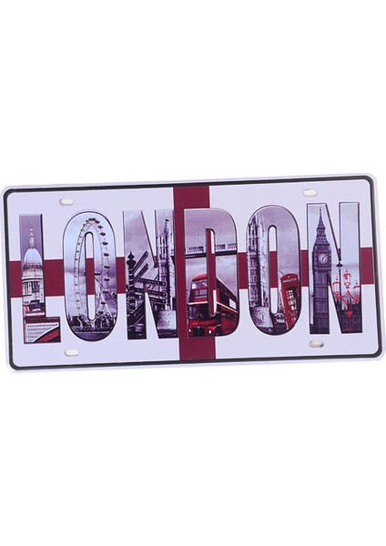 Cafe 15 *30 Için Vintage Plak Metal Teneke Poster Plakası, Londra (Yurt Dışından)