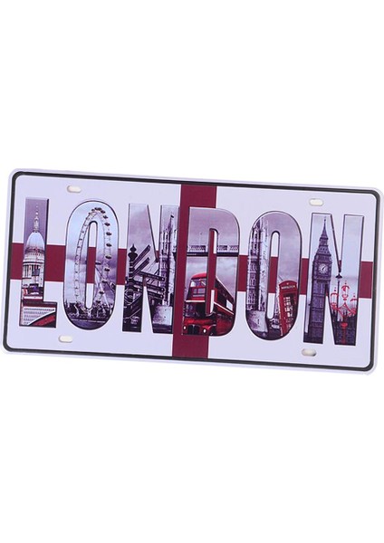 Cafe 15 *30 Için Vintage Plak Metal Teneke Poster Plakası, Londra (Yurt Dışından)