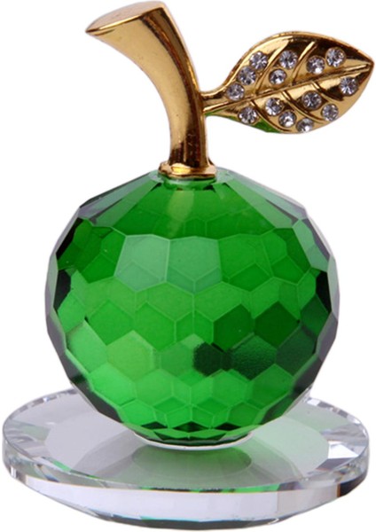 Iskandinav Kristal Heykelcik Süsü Dekor 5cm Yeşil (Yurt Dışından)