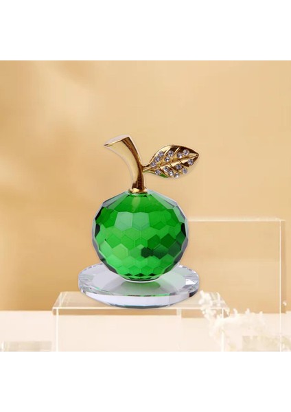 Iskandinav Kristal Heykelcik Süsü Dekor 5cm Yeşil (Yurt Dışından)