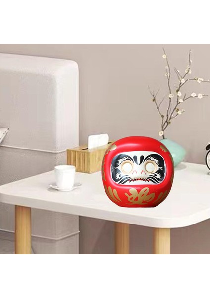 Japon Seramik Daruma Bebek Şanslı Cazibe Servet Süsü Fengshui Para Kutusu Hediyeler, Ev Dekorasyonu Figürin - Kırmızı (Yurt Dışından) fırsatları