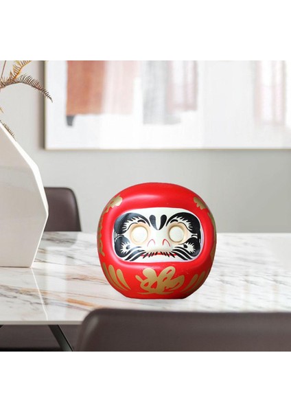 Japon Seramik Daruma Bebek Şanslı Cazibe Servet Süsü Fengshui Para Kutusu Hediyeler, Ev Dekorasyonu Figürin - Kırmızı (Yurt Dışından) indirimleri