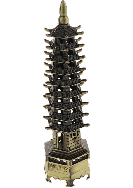 Handcraft China Pagoda Kültürel Dekor Bronz 18CM (Yurt Dışından)