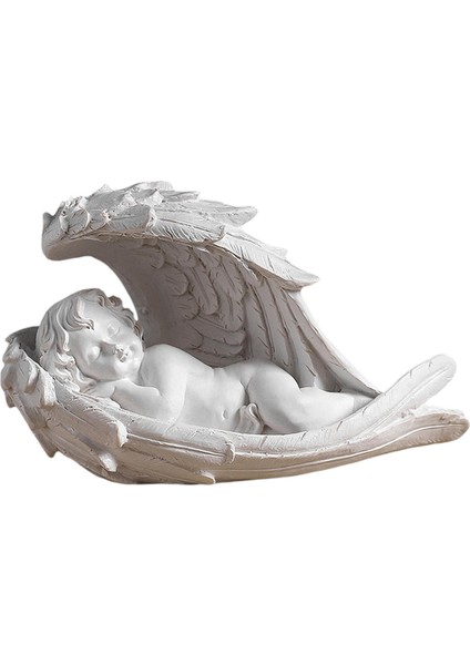 Cherubs Heykel Angel Heykelcik Kapalı Masa Üstü Dekor Heykel Süsleme 21X10X13CM (Yurt Dışından)