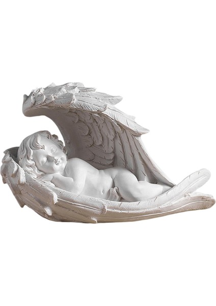 Cherubs Heykel Angel Heykelcik Kapalı Masa Üstü Dekor Heykel Süsleme 21X10X13CM (Yurt Dışından) fiyatları