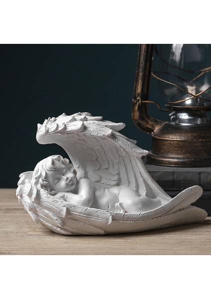 Cherubs Heykel Angel Heykelcik Kapalı Masa Üstü Dekor Heykel Süsleme 21X10X13CM (Yurt Dışından) fırsatları