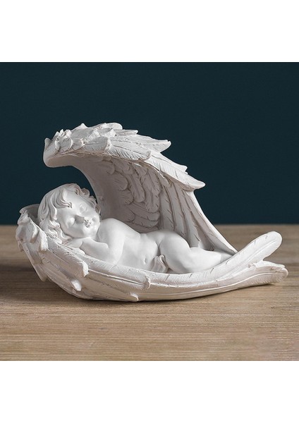 Cherubs Heykel Angel Heykelcik Kapalı Masa Üstü Dekor Heykel Süsleme 21X10X13CM (Yurt Dışından) indirimleri