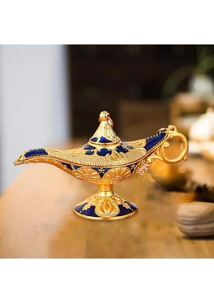 Masa Üstü Koyu Mavi Için Retro Tarzı Açık Metal Arap Zanaat (Yurt Dışından)