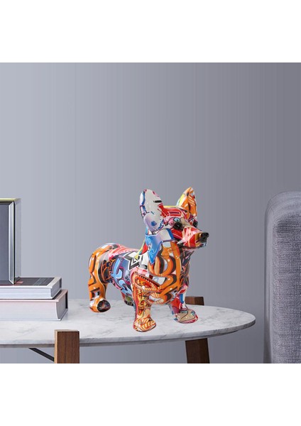 Köpek Heykeli Heykel Hediye Reçine El Sanatları Doğum Günü Hediye Stili 2 Için Corgi Heykelleri 2 (Yurt Dışından) fırsatları