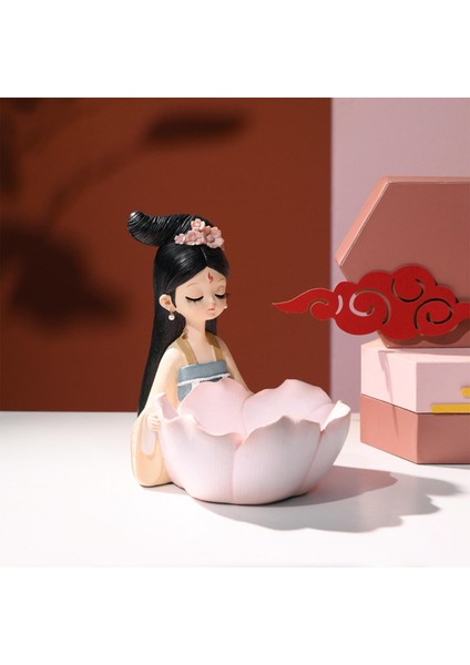 Çince Yaratıcı Kız Heykelcik Reçine Şeker Mücevher Depolama S Flowerpot (Yurt Dışından) fiyatları