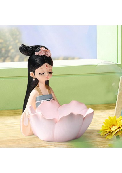 Çince Yaratıcı Kız Heykelcik Reçine Şeker Mücevher Depolama S Flowerpot (Yurt Dışından) fırsatları
