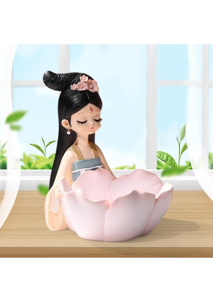 Çince Yaratıcı Kız Heykelcik Reçine Şeker Mücevher Depolama S Flowerpot (Yurt Dışından) indirimleri