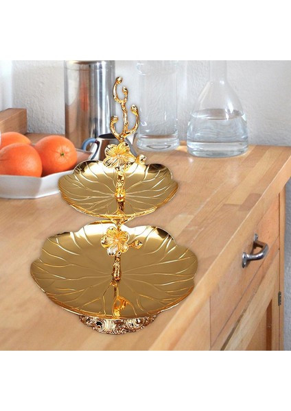 Metal 2 Katmanlıı Standı Dekorasyon Palet Tepsi Meyvesi (Yurt Dışından)