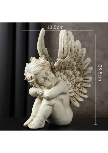 Reçine Angel Minyatür Heykel Süslemesi Heykel Heykelleri Style6 (Yurt Dışından)