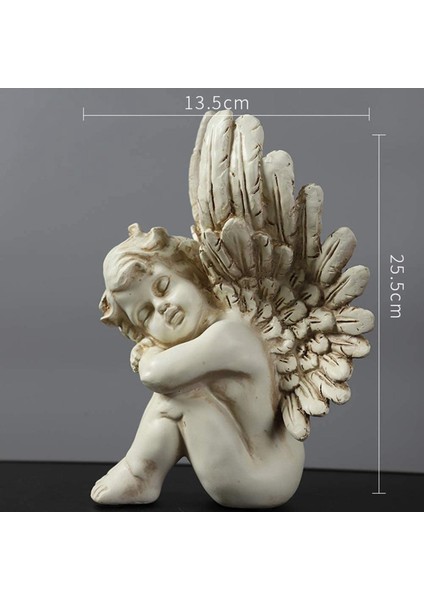 Reçine Angel Minyatür Heykel Süslemesi Heykel Heykelleri Style6 (Yurt Dışından)