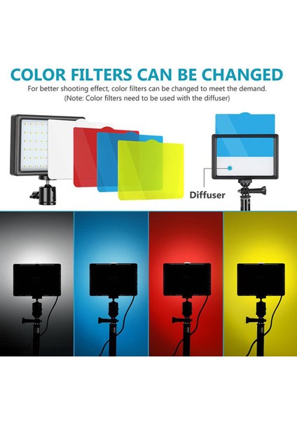 2pcs Dimmable 5600K USB LED Video Işığı Fotoğrafçılık (Yurt Dışından) modelleri