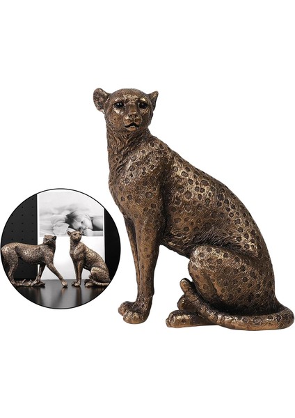 Panther Heykel Süsü Heykel Heykel Fotoğrafı Oturma Odası (Yurt Dışından) fırsatları