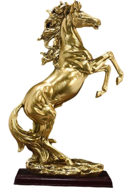Ayakta At Heykeli Süsleme 18.7''horse Heykeli Büyük At Heykel Dekor Aureate (Yurt Dışından) fiyatları