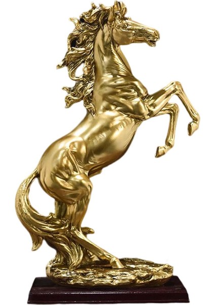 Ayakta At Heykeli Süsleme 18.7''horse Heykeli Büyük At Heykel Dekor Aureate (Yurt Dışından) modelleri