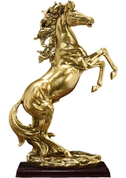 Ayakta At Heykeli Süsleme 18.7''horse Heykeli Büyük At Heykel Dekor Aureate (Yurt Dışından) indirimleri