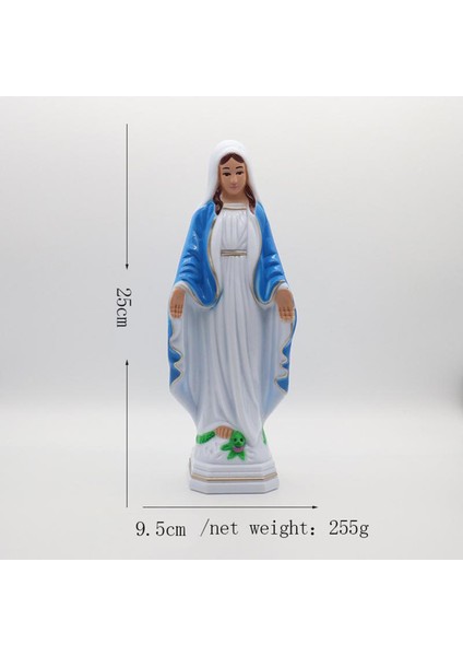 Kutsanmış Saint Mary Heykel Masaüstü Dekorasyonu 25X9.5CM B (Yurt Dışından)